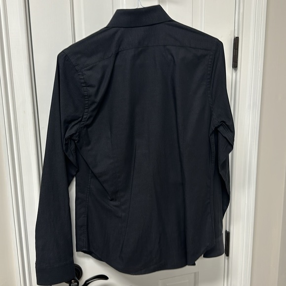 Express Black Button up Dress Shirt Fitted - Picture 4 of 4